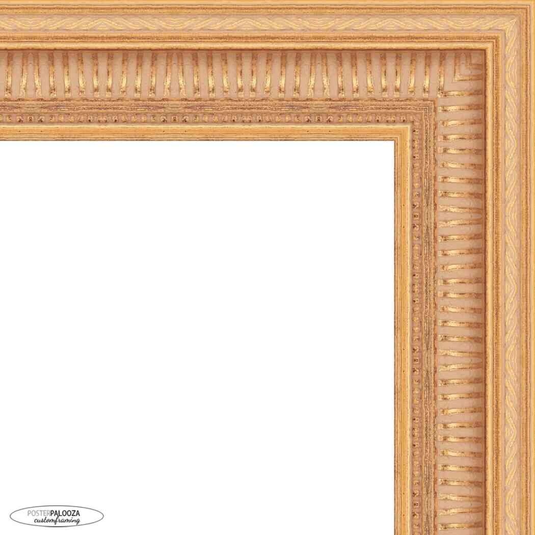 24x26 Traditional Gold Complete Wood Picture Frame with UV Acrylic, Foam Board Backing, & Hardware