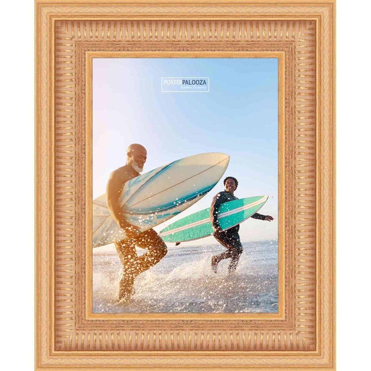 24x26 Traditional Gold Complete Wood Picture Frame with UV Acrylic, Foam Board Backing, & Hardware