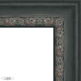 24x30 Distressed/Aged Black Complete Wood Picture Frame with UV Acrylic, Foam Board Backing, & Hardware
