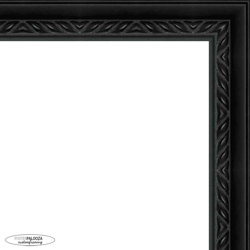 24x30 Traditional Black Complete Wood Picture Frame with UV Acrylic, Foam Board Backing, & Hardware