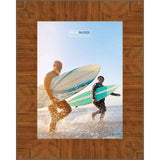 24x32 Contemporary Honey Pecan Complete Wood Picture Frame with UV Acrylic, Foam Board Backing, & Hardware