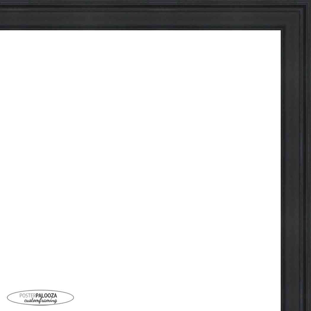 24x32 Traditional Black Complete Wood Picture Frame with UV Acrylic, Foam Board Backing, & Hardware