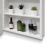 24x32 White Surface or Recessed Mount Bathroom Medicine Cabinet with Mirror