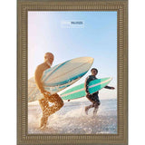 24x34 Traditional Pewter Complete Wood Picture Frame with UV Acrylic, Foam Board Backing, & Hardware
