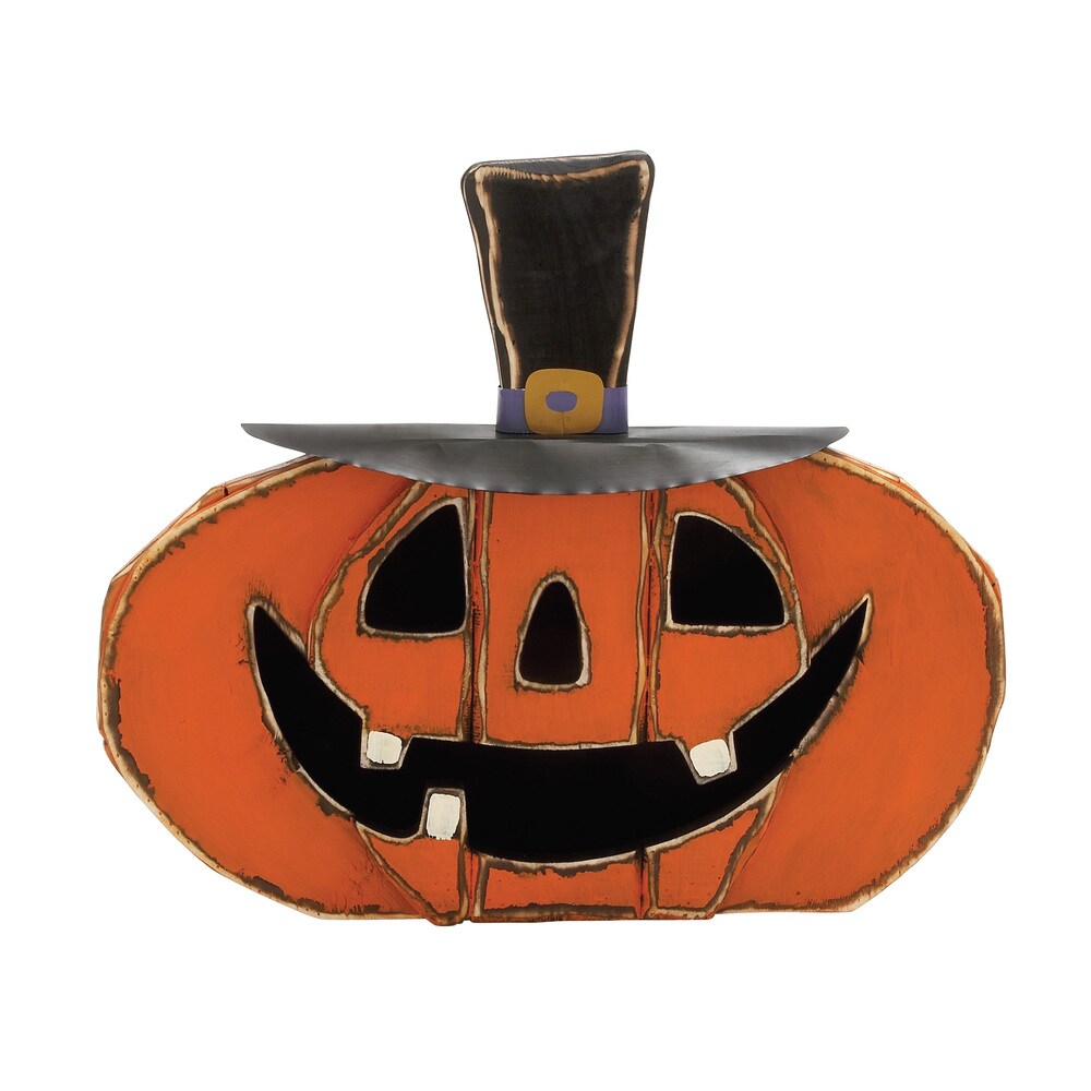 25-inch Metal Pumpkin Face