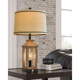25.25" Farmhouse Dual USB Charging Ports 3-Way Dimmable Touch Control Table Lamp with Nightlight Vintage Modern Lamps