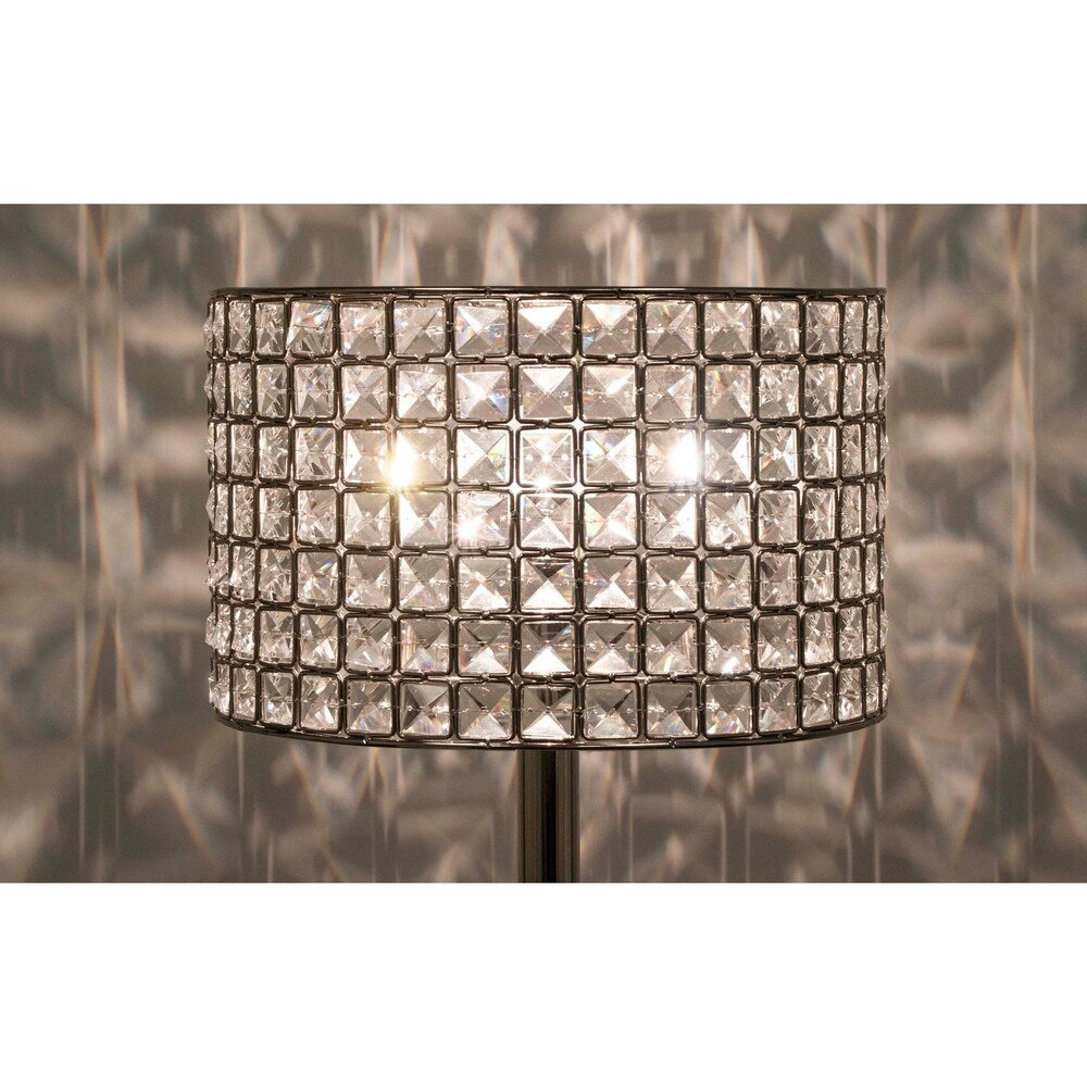 Silver Orchid Burkett 25.75-inch Polished Nickel Table Lamp