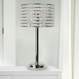 Silver Orchid Burkett 25.75-inch Polished Nickel Table Lamp