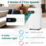 2500 Sq. Ft Dehumidifiers Portable 32 Pint Air Dehumidifier for Home