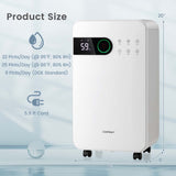 2500 Sq. Ft Dehumidifiers Portable 32 Pint Air Dehumidifier for Home