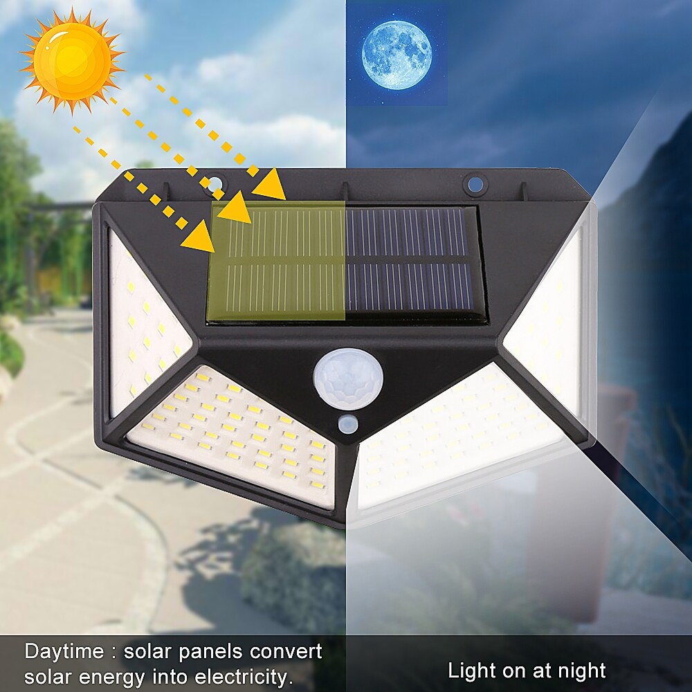 250LED Solar Wall Light Outdoor Safety Lighting Night Light Waterproof IP65 Motion Sensor Detector For Garden