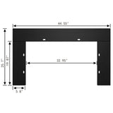 25" Electric Fireplace Insert with Multi-Color Flame, 750/1500W, Black