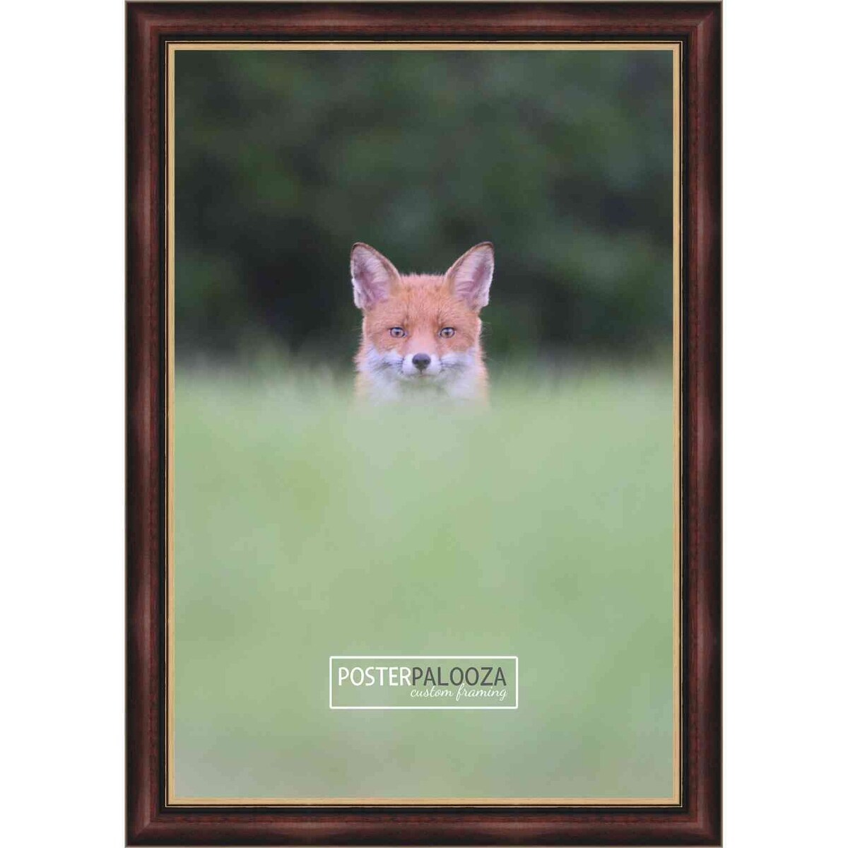 25x17 Traditional Cherry Complete Wood Picture Frame with UV Acrylic, Foam Board Backing, & Hardware