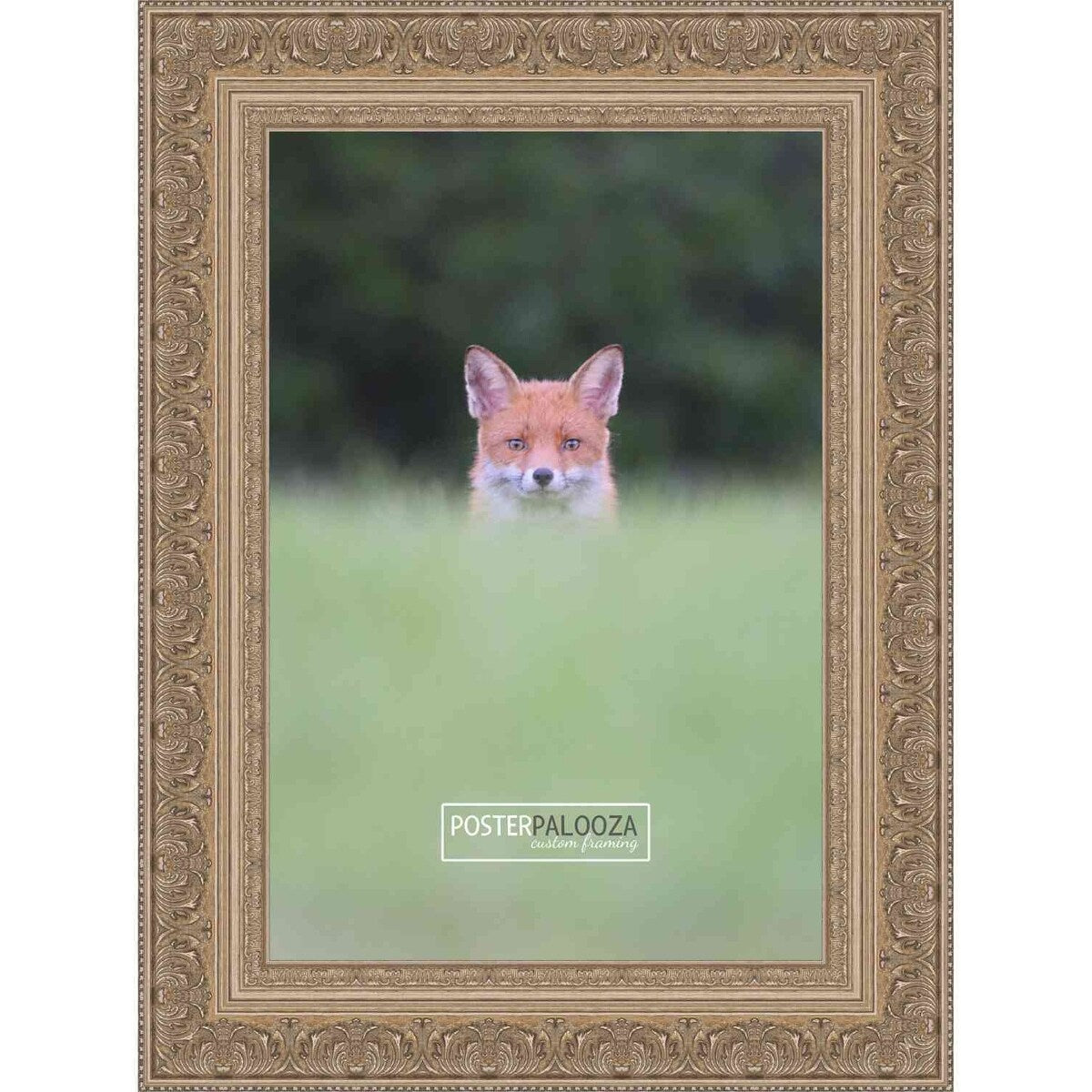 25x19 Ornate Silver Complete Wood Picture Frame with UV Acrylic, Foam Board Backing, & Hardware