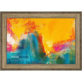 25x30 Frame Antique Acid Finish Wood Picture Frame with UV Acrylic, Foam Board Backing, & Wall Hanging Hardware
