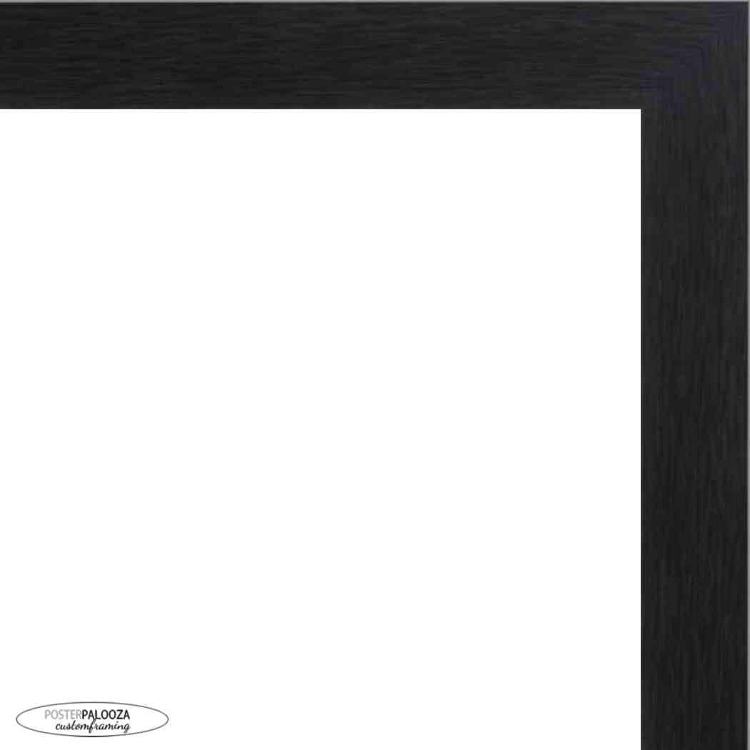 25x30 Traditional Black Complete Wood Picture Frame with UV Acrylic, Foam Board Backing, & Hardware