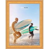 25x30 Traditional Gold Complete Wood Picture Frame with UV Acrylic, Foam Board Backing, & Hardware