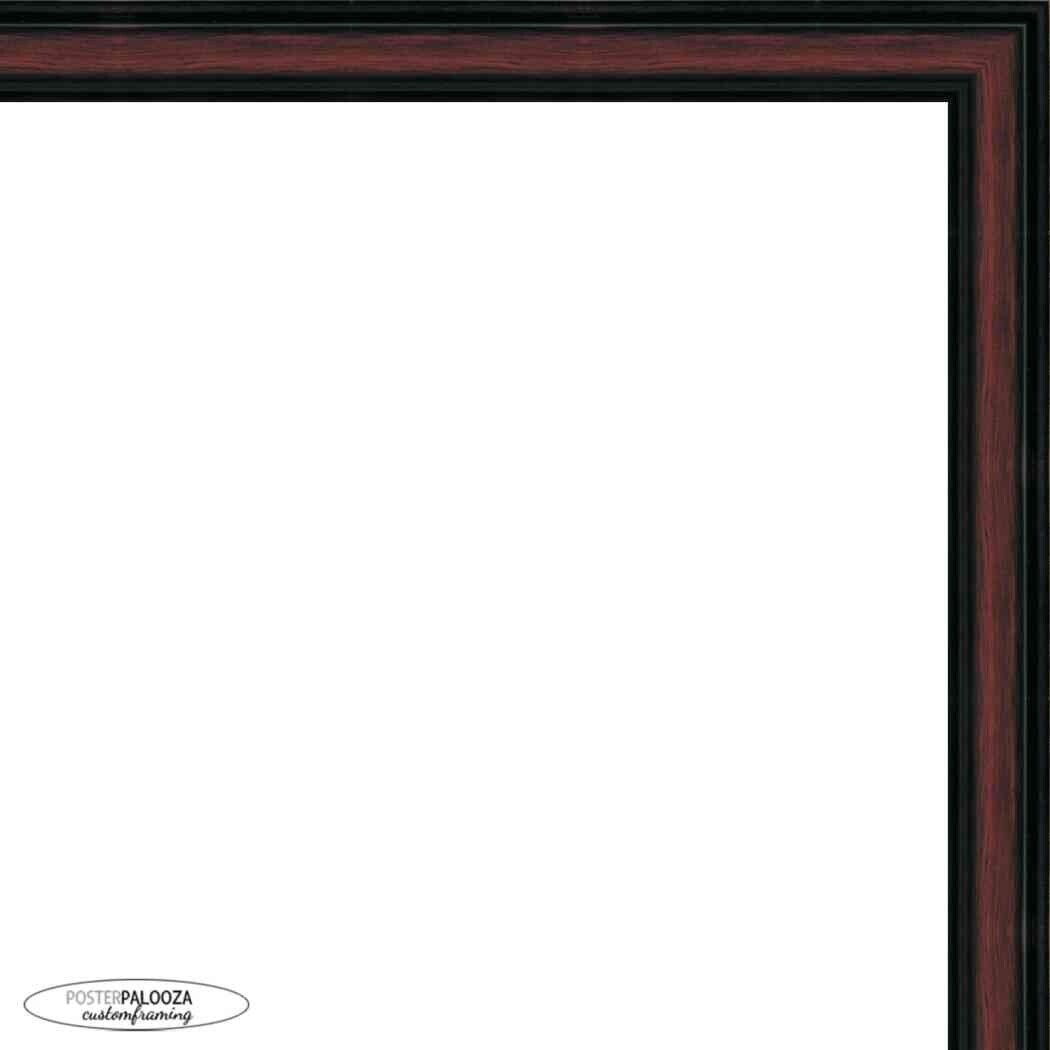 25x36 Traditional Cherry Complete Wood Picture Frame with UV Acrylic, Foam Board Backing, & Hardware