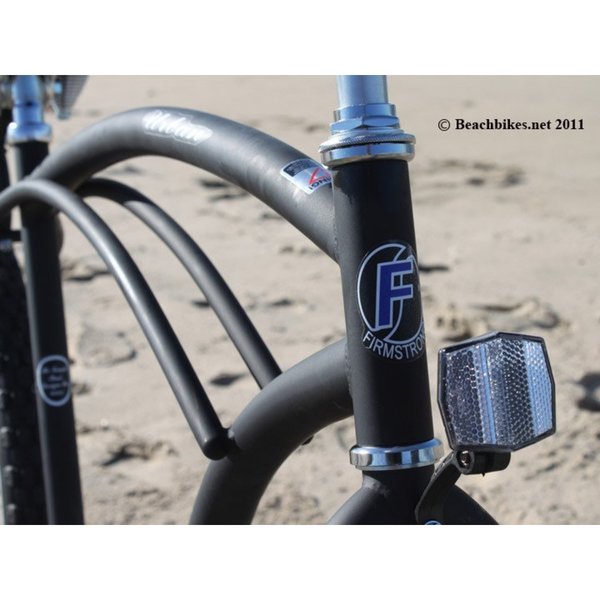26" Firmstrong Urban Man Alloy Single Speed Beach Cruiser Bicycle, Matte Black