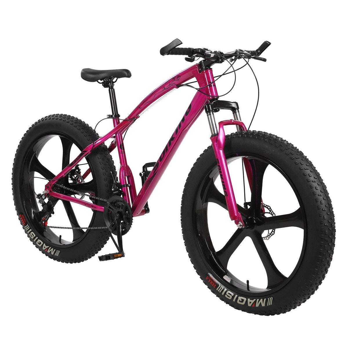 26-Inch 21-SpeedHigh-Carbon Steel Frame, Mountain Bike - 78x24.8x42in