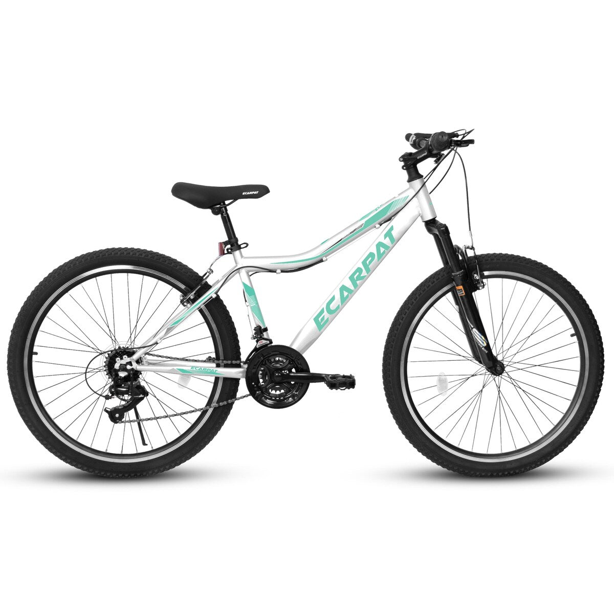26 Inch Mountain Bike, 21-Speed V-Brake, Front Suspension, Carbon Steel Frame Mountain Bike For Teenagers Girls Women Bicycles