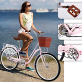 26 Inch Womens Comfort Bikes Beach Cruiser Bike Single Speed Bicycle Comfortable Bicycle Cycling