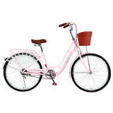 26 Inch Womens Comfort Bikes Beach Cruiser Bike Single Speed Bicycle Comfortable Bicycle Cycling