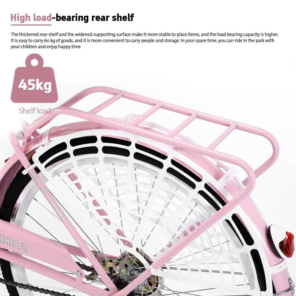 26 Inch Womens Comfort Bikes Beach Cruiser Bike Single Speed Bicycle Comfortable Bicycle Cycling