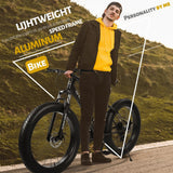 26 inch Fat Tire Mens Mountain Bike, High-Tensile Frame - 76.77x24.8x43.3in