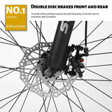 26 inch Fat Tire Mens Mountain Bike, High-Tensile Frame - 76.77x24.8x43.3in