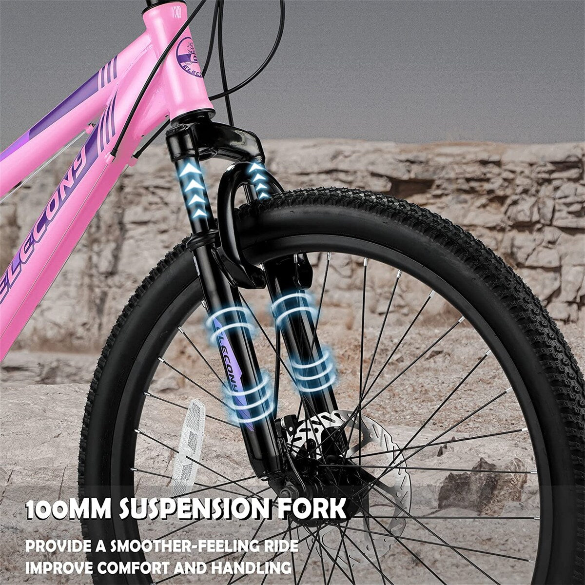 26 inch Mountain Bike for Teenagers Girls Women, Shimano 21 Speeds