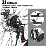 26 inch Mountain Bike for Teenagers Girls Women, Shimano 21 Speeds