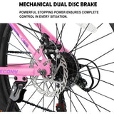26 inch Mountain Bike for Teenagers Girls Women, Shimano 21 Speeds