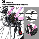26 inch Mountain Bike for Teenagers Girls Women, Shimano 21 Speeds