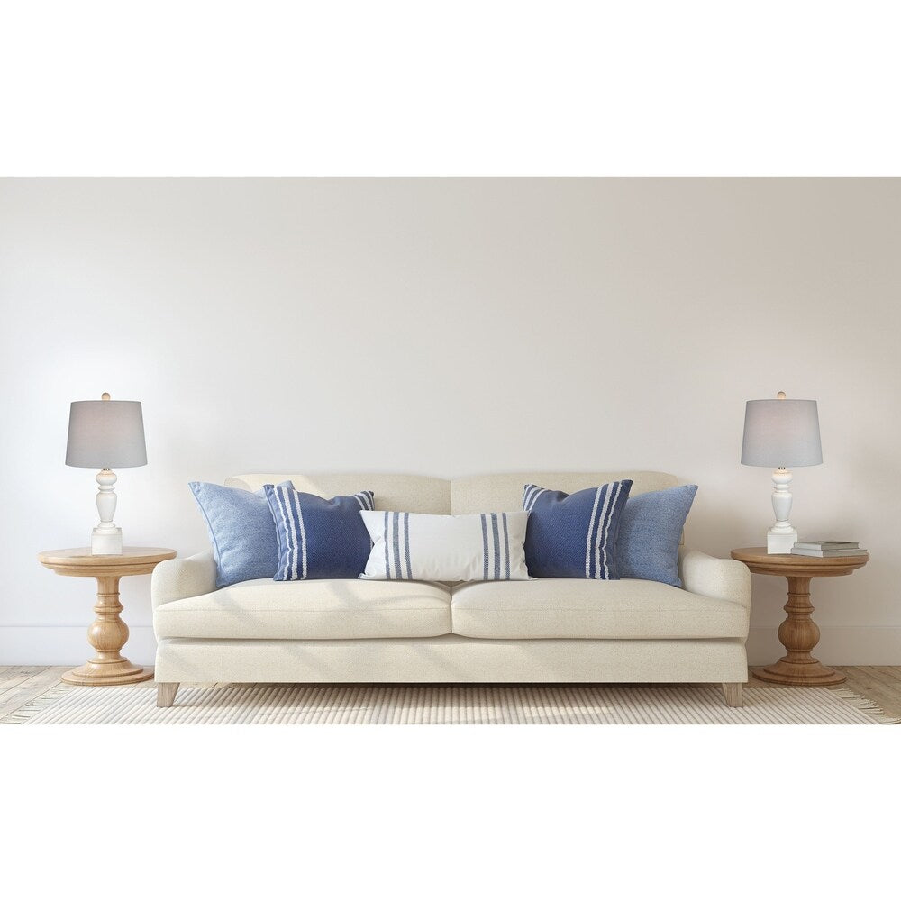 26.25" Acid Burro Table Lamp Set of 2 W/ Brushed Nickel Finish