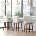 Mixoy 360° Swivel Counter Height Bar Stool,Counter Height Chair with Leather Padded Seat,Upholstered Chairs for Restaurant