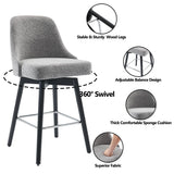 26" Counter Height Swivel Barstool Set of 2