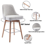 26" Counter Height Swivel Barstool Set of 2