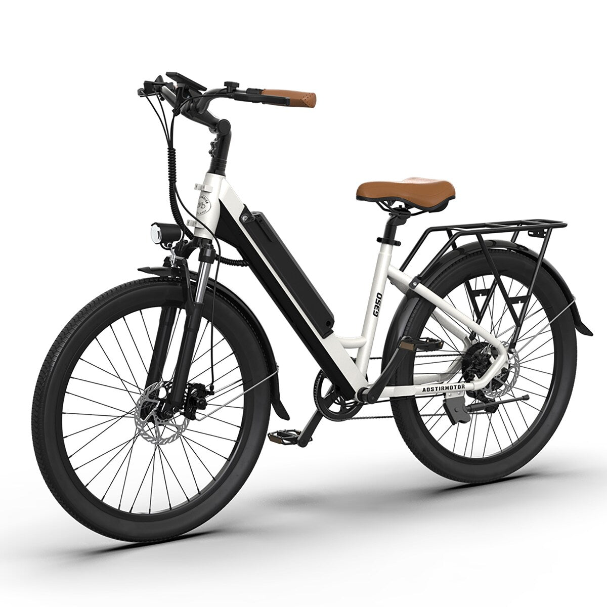 26" Tire 350W Electric Bike 36V 10AH Removable Lithium Battery City Ebike