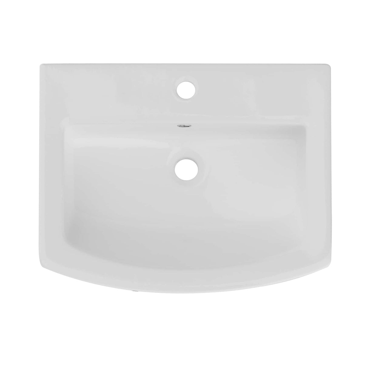 26'' Tall Pedestal Bathroom Sink with Overflow