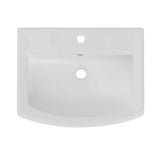 26'' Tall Pedestal Bathroom Sink with Overflow