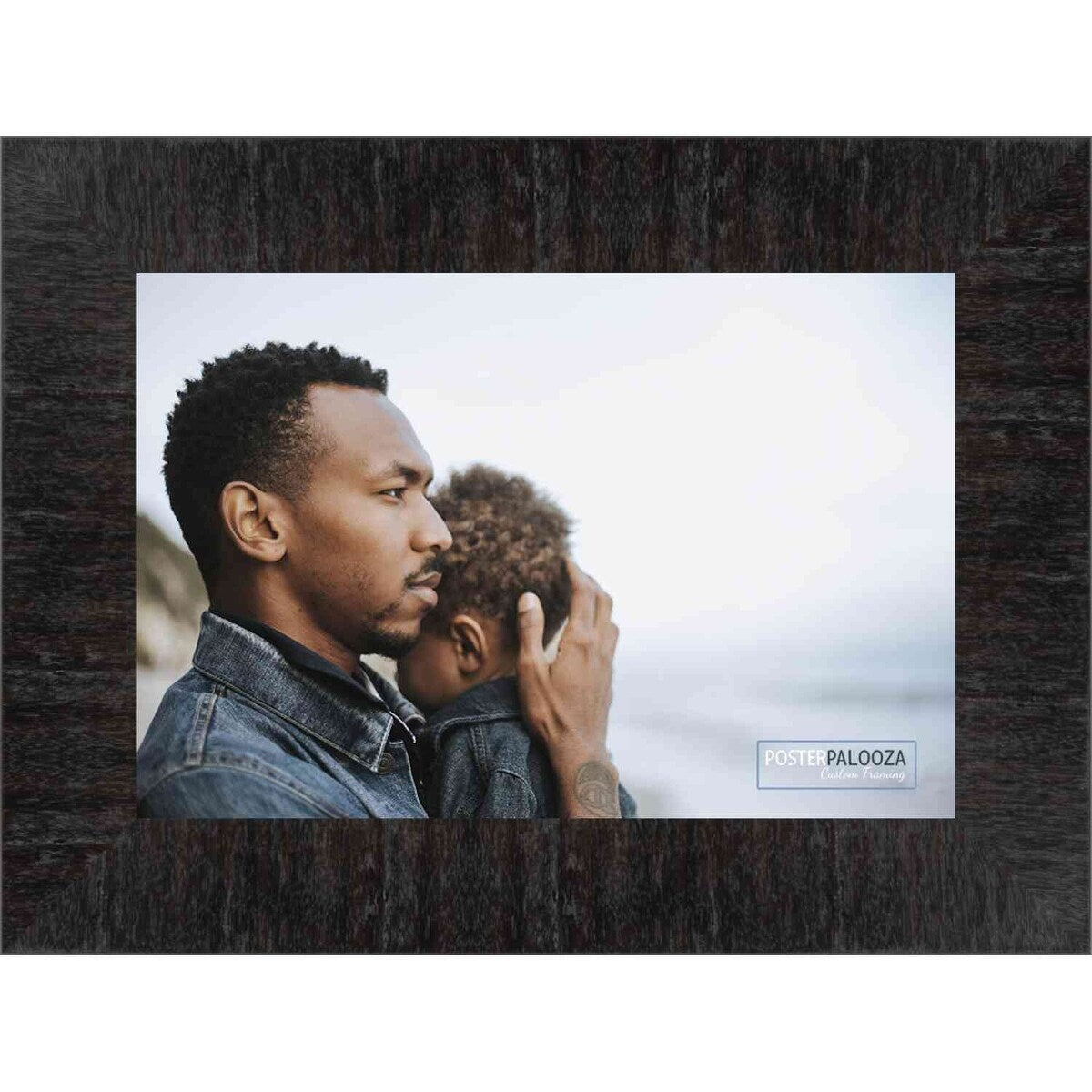 26x19 Contemporary Black Complete Wood Picture Frame with UV Acrylic, Foam Board Backing, & Hardware