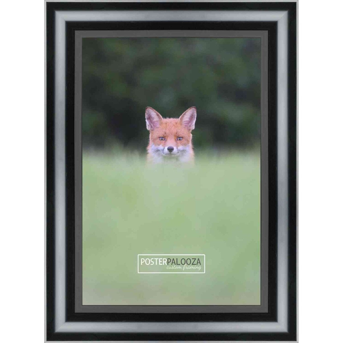 26x24 Lacquer Black Complete Wood Picture Frame with UV Acrylic, Foam Board Backing, & Hardware