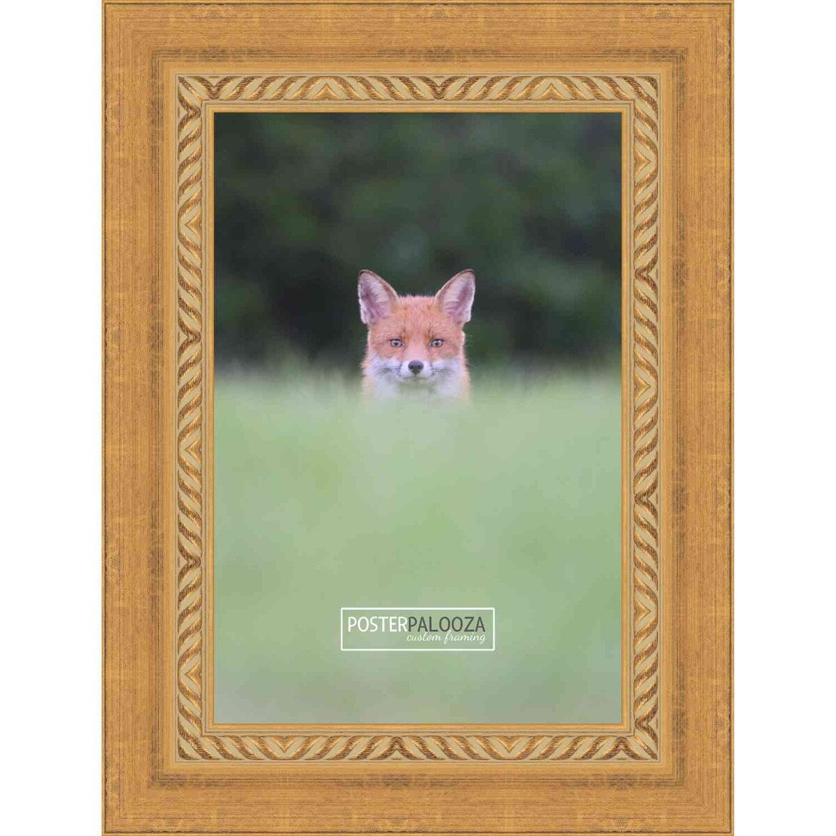 26x34 Traditional Gold Complete Wood Picture Frame with UV Acrylic, Foam Board Backing, & Hardware