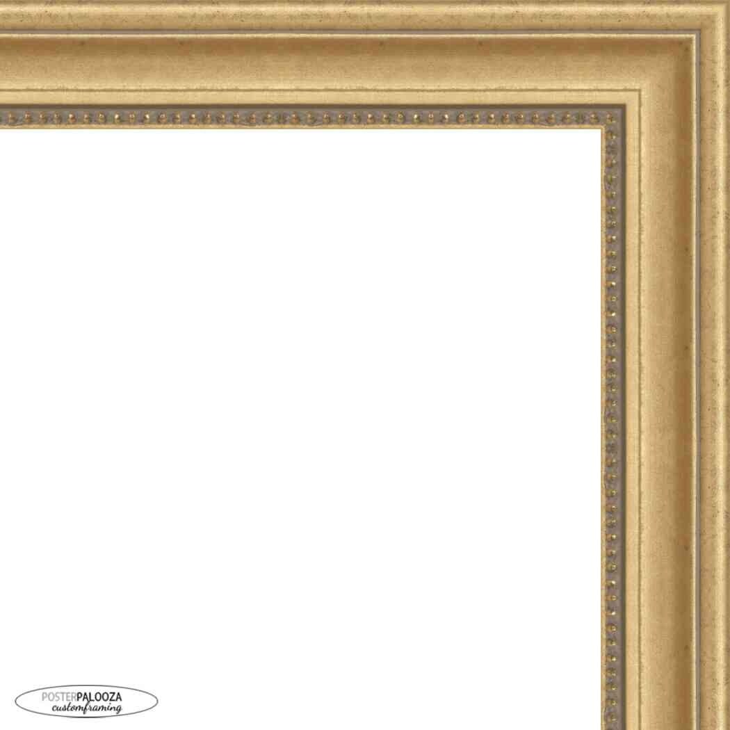 26x36 Traditional Gold Complete Wood Picture Frame with UV Acrylic, Foam Board Backing, & Hardware