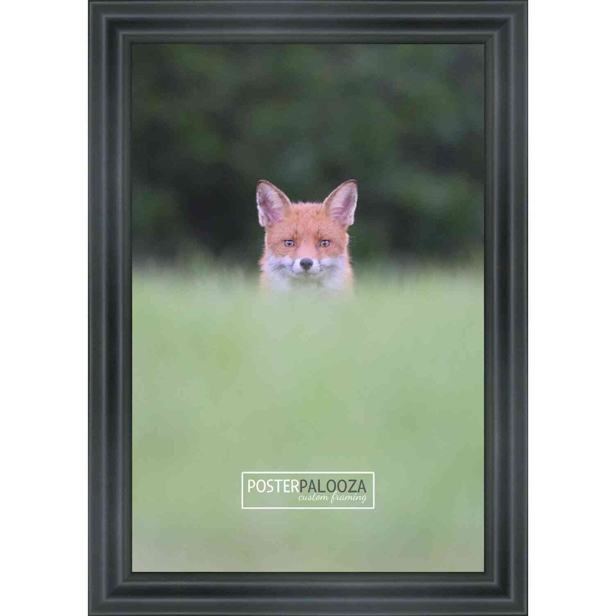 26x38 Contemporary Black Complete Wood Picture Frame with UV Acrylic, Foam Board Backing, & Hardware