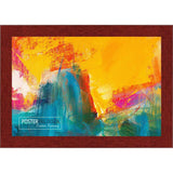 26x38 Traditional Cherry Complete Wood Picture Frame with UV Acrylic, Foam Board Backing, & Hardware