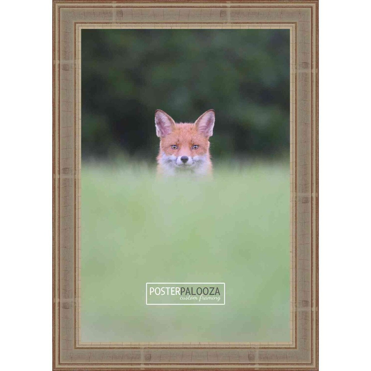 26x40 Traditional Silver Complete Wood Picture Frame with UV Acrylic, Foam Board Backing, & Hardware