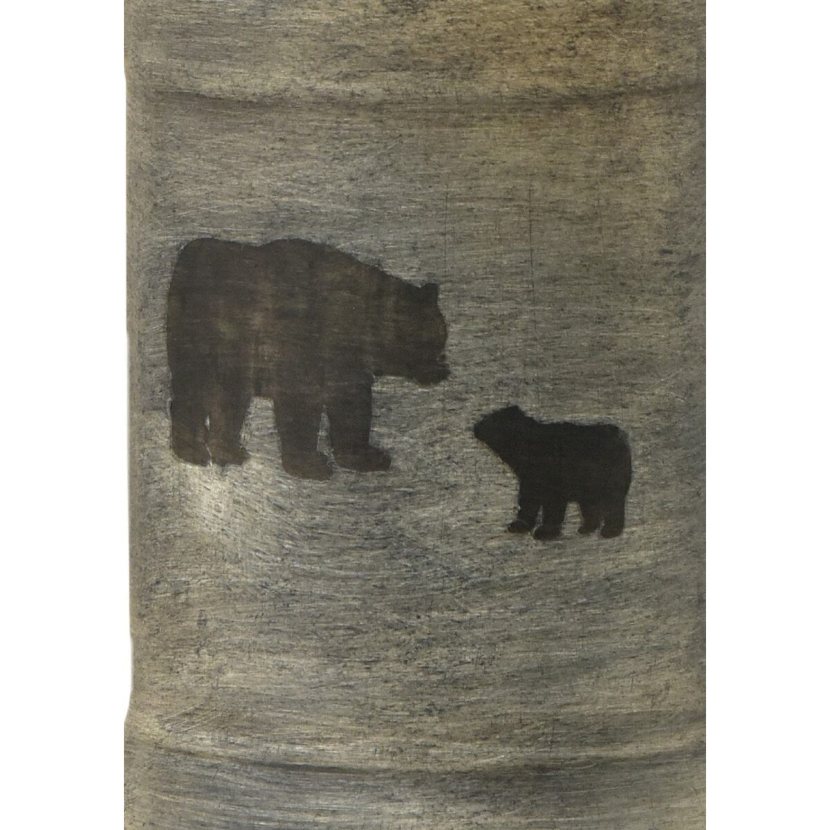 27 in. Brown Mountain Lodge Bedside Ceramic Table Lamp