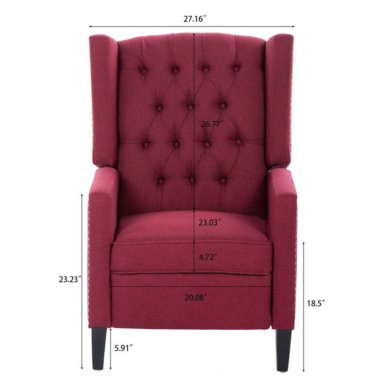 27.16" Wide Manual Wing Chair Recliner